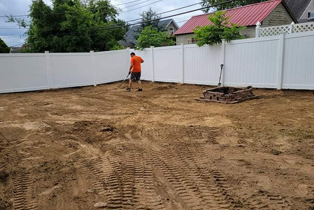 Backyard sod project